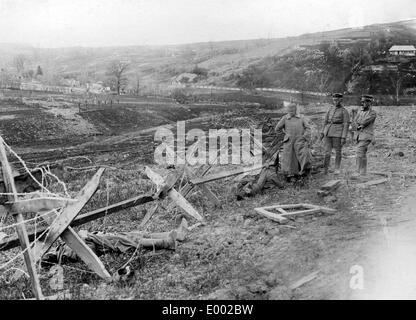 Russische Draht Verwicklungen, 1915 Stockfoto