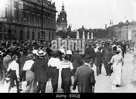 Reservisten in Berlin, 1914 Stockfoto