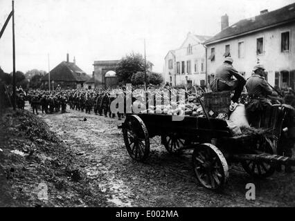 Luftlandeeinheiten der deutschen Truppen an der Westfront, 1914 Stockfoto