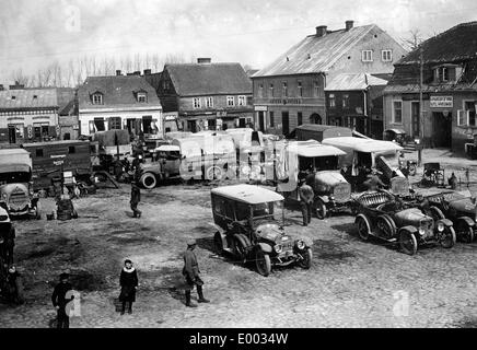 Deutsche Truppen in Sierpe an der Ostfront, 1915 Stockfoto