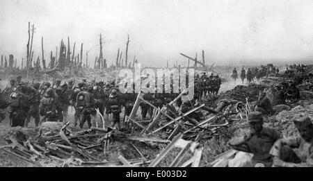 Zerstörte Landschaft an der Westfront, 1917 Stockfoto