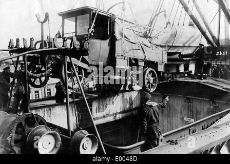 Landung der deutschen Truppen auf Saaremaa, 1917 Stockfoto