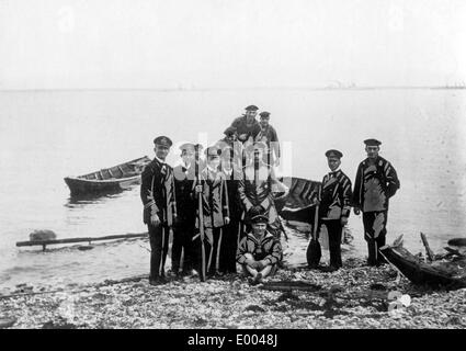 Landung der deutschen Truppen auf Saaremaa, 1917 Stockfoto