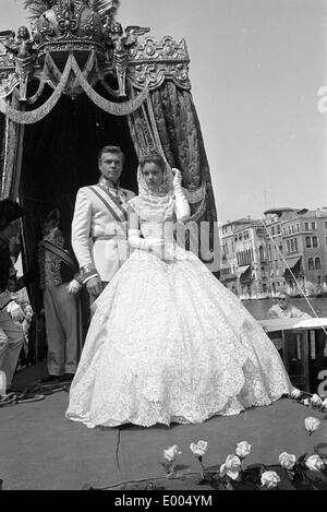 Romy Schneider und Karlheinz Böhm, 1975 Stockfoto