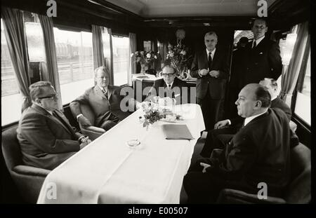 Gipfeltreffen zwischen Willy Brandt und Willi Stoph, 1970 Stockfoto