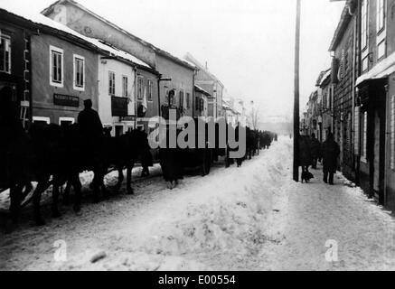 Österreich-ungarischen Truppen im besetzten Cetinje, 1916 Stockfoto