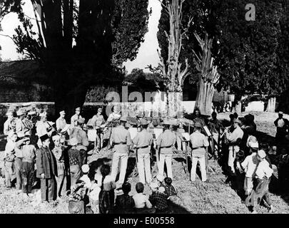 Blasmusik auf dem Balkan Front, 1917 Stockfoto