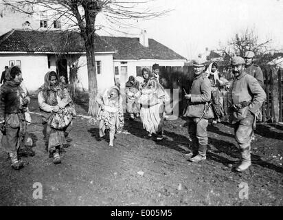 Deutsche Soldaten in Serbien, 1916 Stockfoto