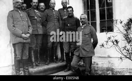 Deutsche OHL und bulgarischen CINC in Paraćin, 1915 Stockfoto