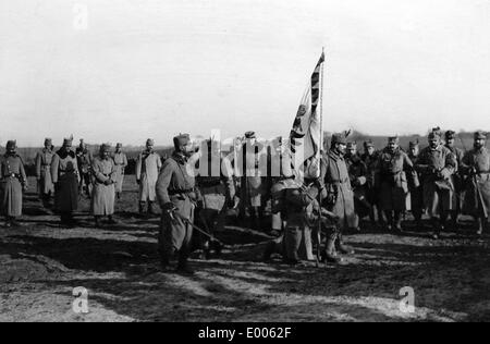 Weihe der Fahne der die Tiroler Kaiserlichen schützen, 1915 Stockfoto