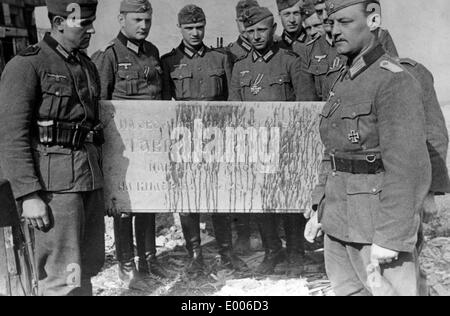Deutsch "Wehrmacht" mit Princip-Plakette, 1941 Stockfoto