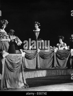 "Jedermann"-Inszenierung an der Freilichtbuehne Augsburg (Open Air Theatre) Stockfoto