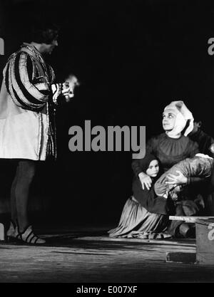 "Jedermann"-Inszenierung an der Freilichtbuehne Augsburg (Open Air Theatre) Stockfoto