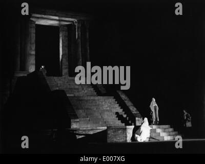 "Jedermann"-Inszenierung an der Freilichtbuehne Augsburg (Open Air Theatre) Stockfoto