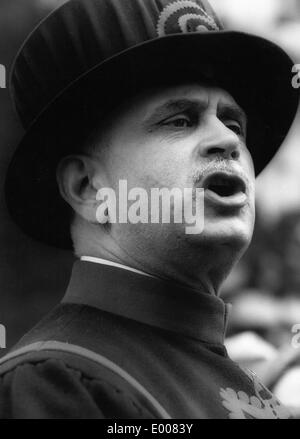 Ein Yeoman Warder in London, 1967 Stockfoto