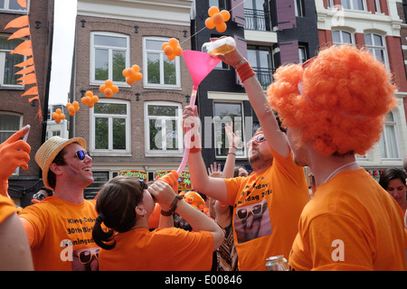 Königinnentag wird Königstag Stockfoto