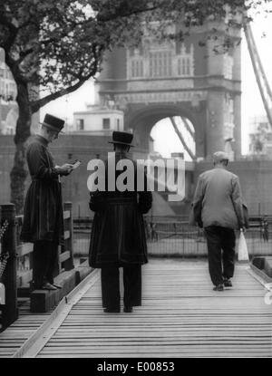 Ein Yeoman Warder in London, 1967 Stockfoto