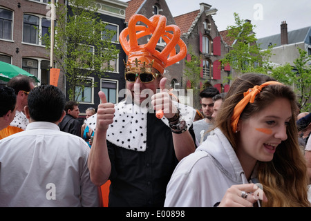 Königinnentag wird Königstag Stockfoto