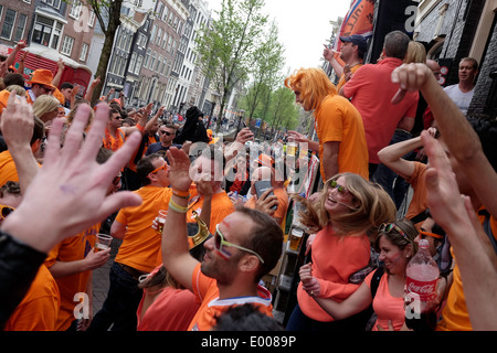 Königinnentag wird Königstag Stockfoto