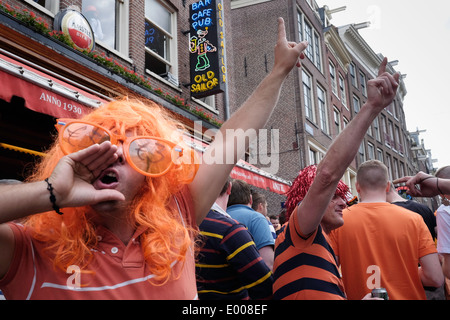 Königinnentag wird Königstag Stockfoto