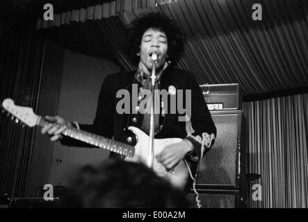 Jimi Hendrix im Star-Club in Hamburg Stockfoto