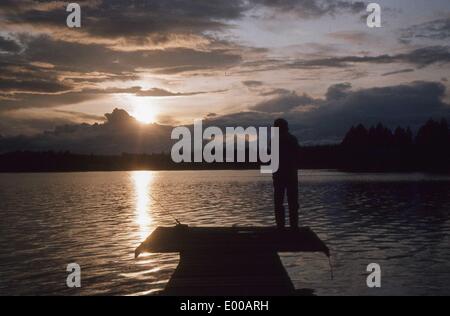 See in Finnland, 1981 Stockfoto