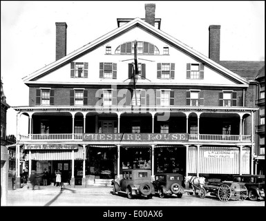 Cheshire House, Main Street, Keene NH in den 1930er Jahren Stockfoto