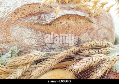 Ähren zwischen die Backwaren Stockfoto