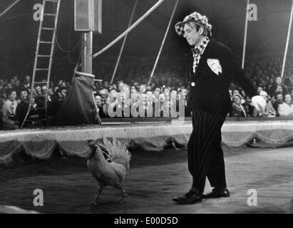 Der russische Clown und Pantomime Oleg Popov, 1963 Stockfoto