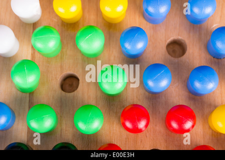 Halma aus Holz Brettspiel Stockfoto