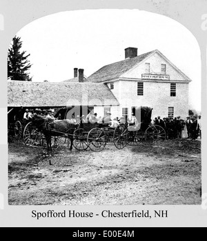 Spofford Haus in Chesterfield, New Hampshire Stockfoto