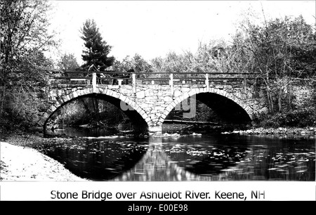 Bogenbrücke (Stein), Keene NH Stockfoto