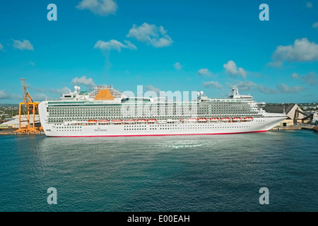 Bridgetown Barbados Karibik Kreuzfahrten P & O Ventura kleine Antillen Stockfoto