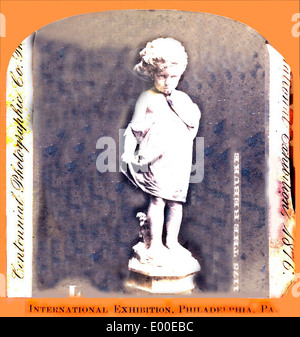 Centennial internationale Ausstellung in Philadelphia Pennsylvania, 1876 - Statue Stockfoto