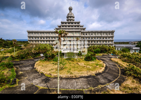 Verlassenen Hotel auf der Insel Hachijoo, Tokyo, Japan. Stockfoto