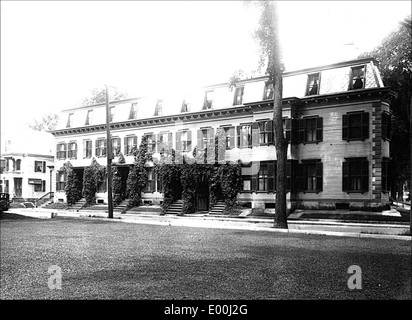 Barker Block Reihenhäuser in Keene New Hampshire Stockfoto