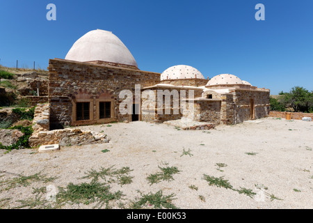 Osmanischen türkischen Bäder aus dem 18. Jahrhundert im Inneren der Burg Festung oder Kastro Chios Stadt Chios Griechenland gegründet Stockfoto