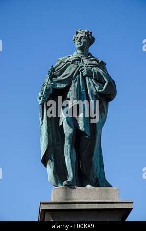 Statue von König George IV in George Street, Edinburgh wurde zum Gedenken an den Besuch von George IV nach Schottland in 1822 errichtet. Stockfoto