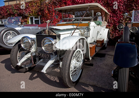 1912 Rolls-Royce Silver Ghost komplett restauriert außerhalb drei Möglichkeiten Hotel Mickleton Glos UK Stockfoto