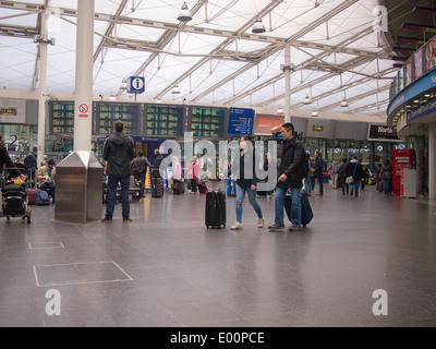 Die Haupthalle des Manchester Piccadilly Bahnhof Stockfoto