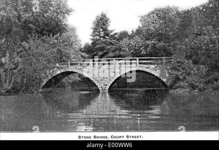 Bogenbrücke (Stein), Keene NH Stockfoto