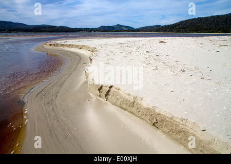 Weißer Strand, Tasmaniens Tasman Halbinsel Stockfoto