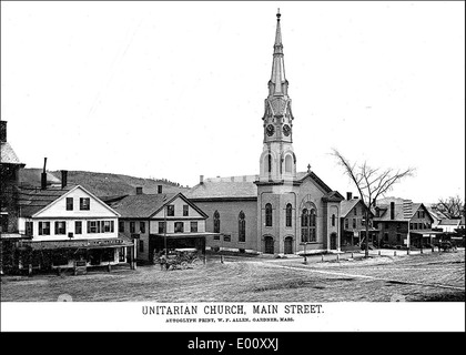 Unitarian Church, Keene NH Stockfoto