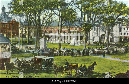 Central Square in Keene, NH Stockfoto