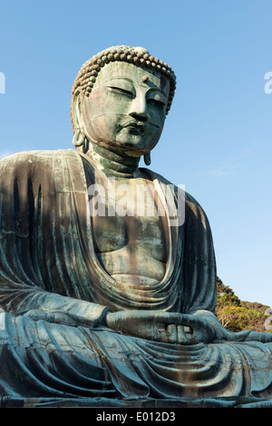 Der große Buddha von Kamakura im Kōtoku-in-Tempel in Kamakura, Präfektur Kanagawa, Japan. Stockfoto