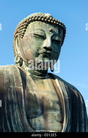 Der große Buddha von Kamakura im Kōtoku-in-Tempel in Kamakura, Präfektur Kanagawa, Japan. Stockfoto
