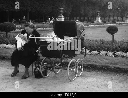 Der Jardin des Tuileries in Paris, 1963 Stockfoto