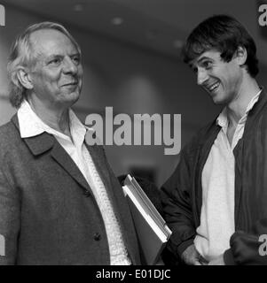 Karlheinz Stockhausen und Markus Stockhausen, 1996 Stockfoto