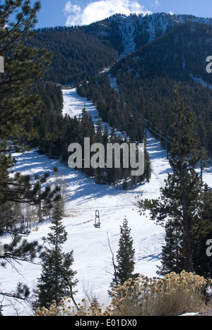 Las Vegas Ski und Snowboard Resort, Mt Charleston, in der Nähe von Las Vegas, Nevada, Vereinigte Staaten von Amerika Stockfoto