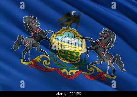 Flagge von Pennsylvania Stockfoto
